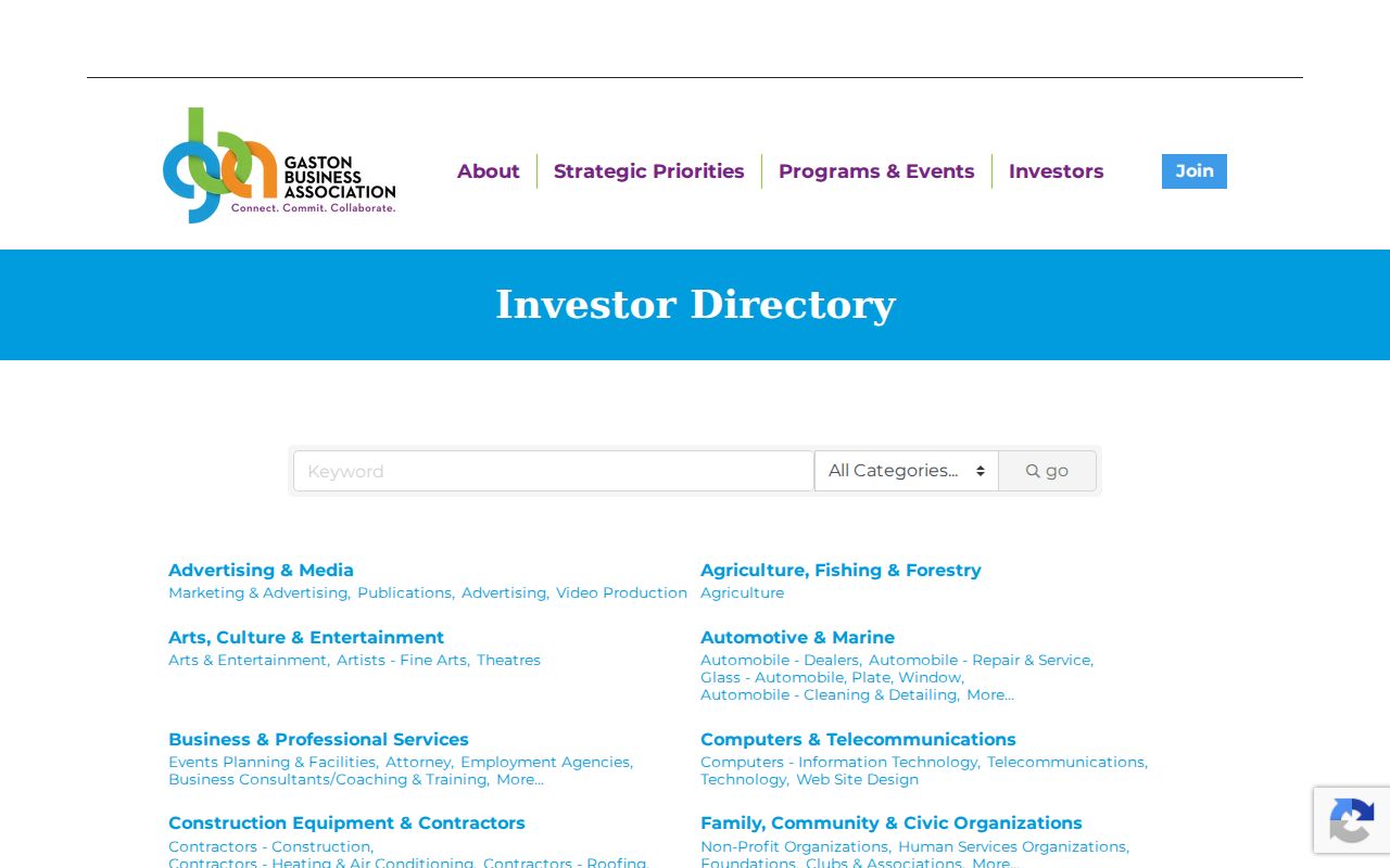 Gaston County people directories business investor search
