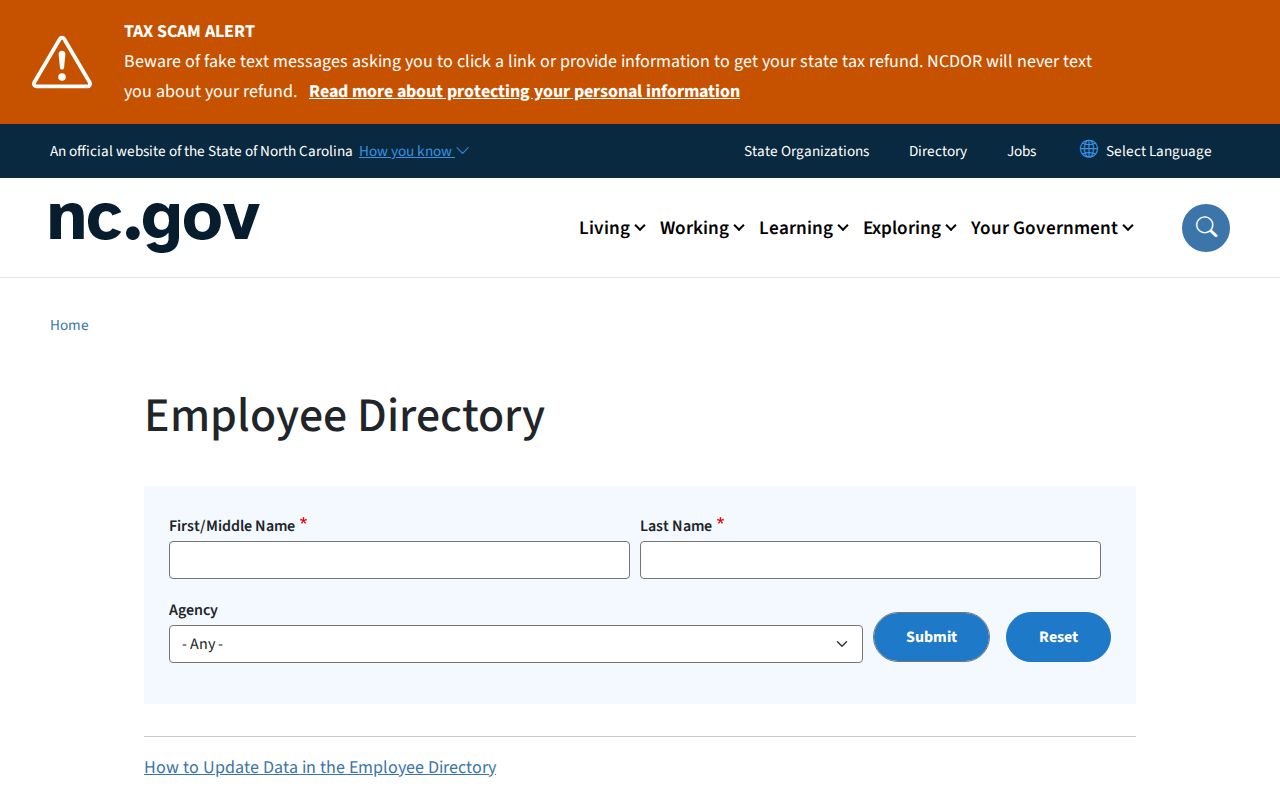 Gaston County people directories North Carolina state employee search
