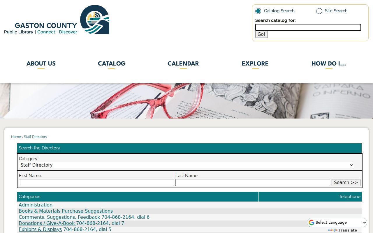 Gaston County public records library directory search